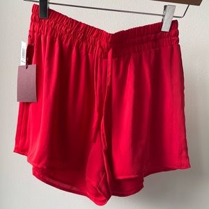 Red shorts